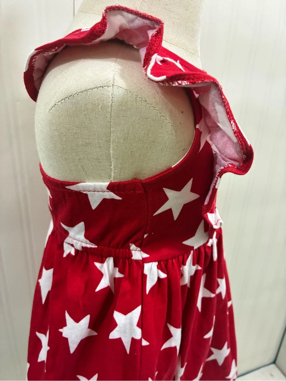 Carter's Red Shorts and Navy/White Striped Star Tank Set